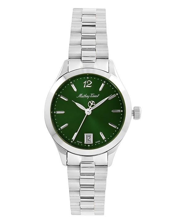 

Женские часы Mathey-Tissot Urban из нержавеющей стали с зеленым циферблатом, кварцевые D411MAV зелёный