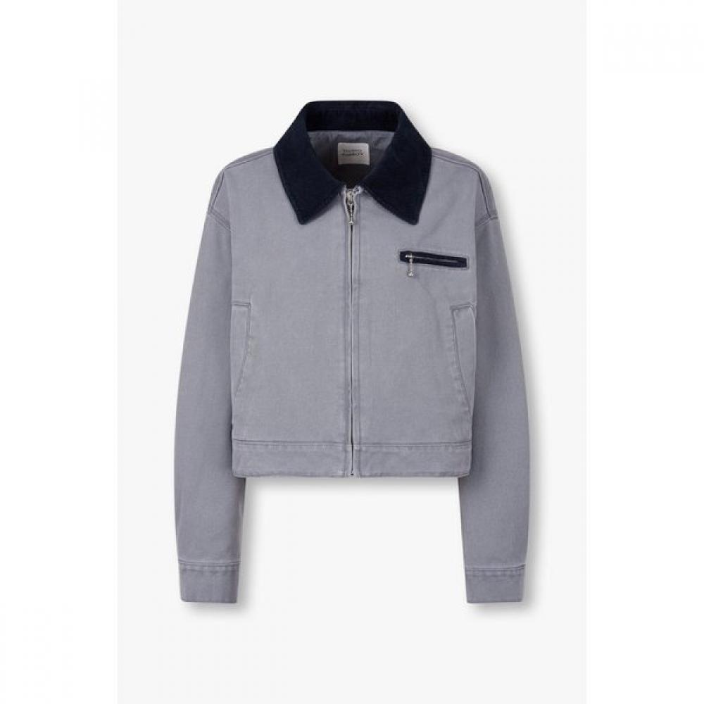Studio Tomboy Collar Color Crop Jumper  9105113101 