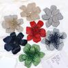 Toppe Fiore Tridimensionale con Strass Fai da Te Materiali per Cucito Applicazione Scintillante da Cucire Decorazione