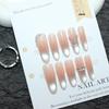 Silver Mirror Aurora Handmade Removable Nails – High-End Daily Wear Manicure