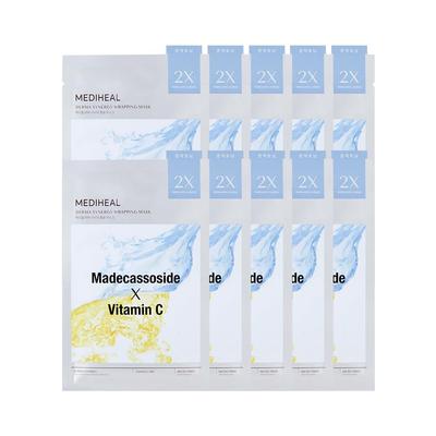 MEDIHEAL OFFIZIELL Derma Synergy Wrapping Maske Koreanische Packung Hautpflege Feuchtigkeitsspendend Feuchtigkeit (Tonen)
