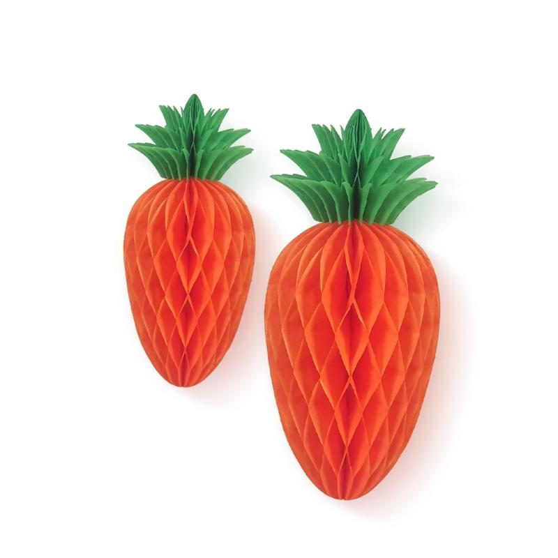 Pack Of 10 Artificial Paper Carrot Hanging Ornament For Home Party Decoration Spring Fall Festival Supplies