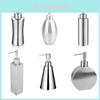 Stainless Steel Soap Dispenser Pump With Hand Press For Bathroom Storage