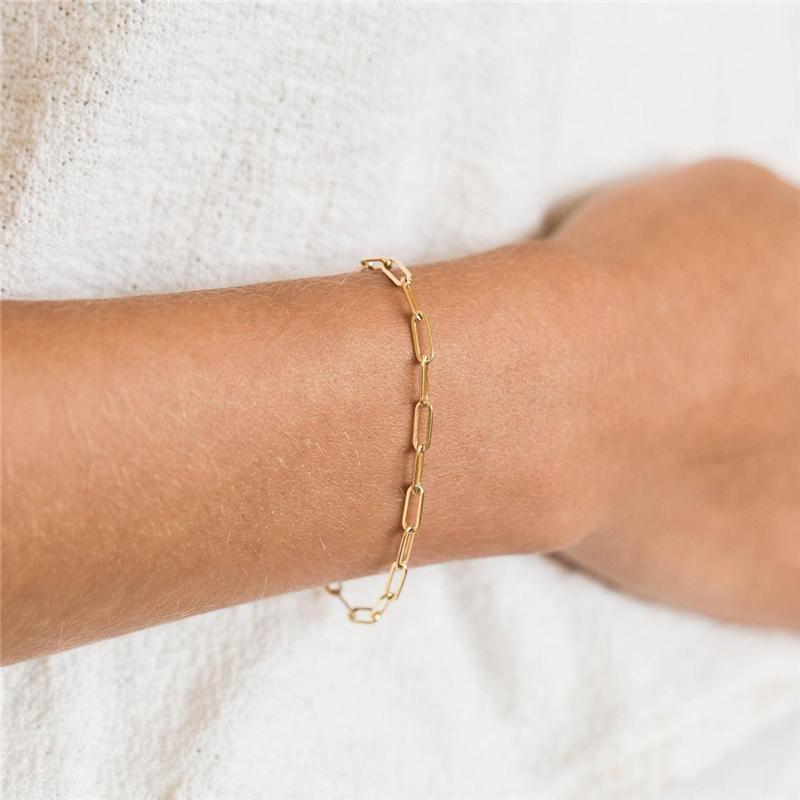 14K Gold Filled Chain Bracelet Handmade Jewelry Boho Charms Bracelets Vintage Anklets for Women Bridesmaid Gift
