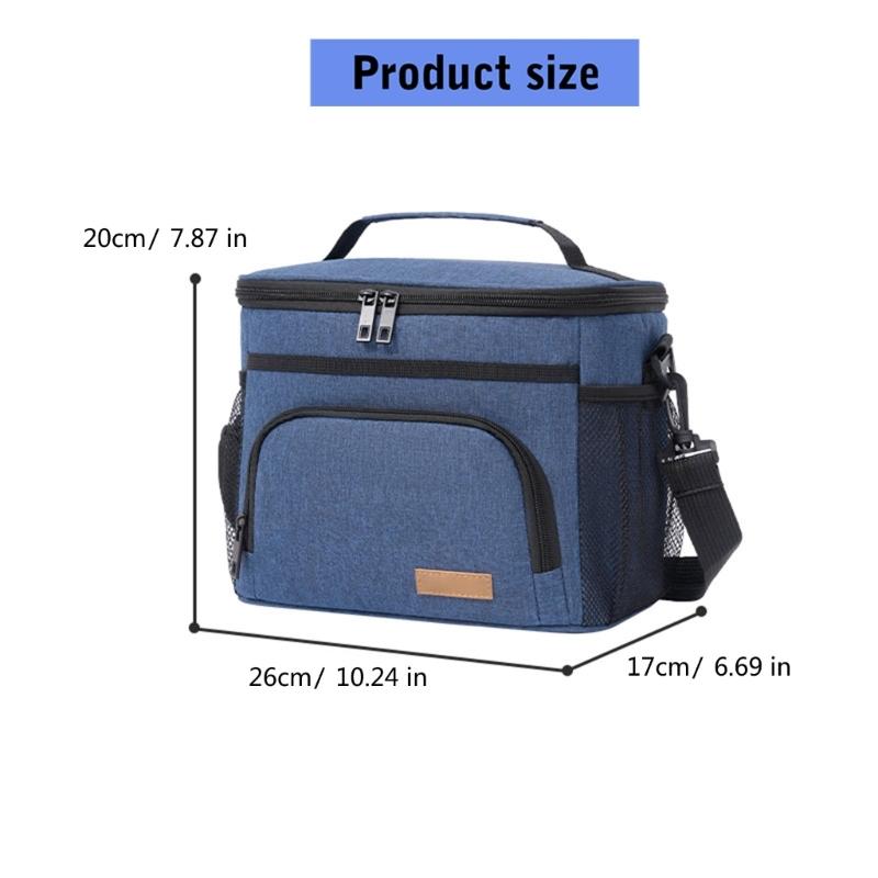 Sturdy Waterproof Picnic Coolers Bag Thermal Insulation Lunch Organizers for Outdoor Activities