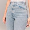 Women's Button Stretch Flare Jeans Pull On Jeans Denim Pants Regular Fit Jean
