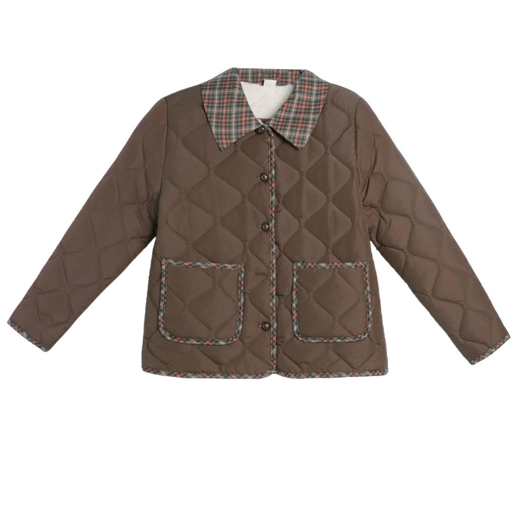 Lightweight Down Jacket  Mature Women's Turn-down  Collar