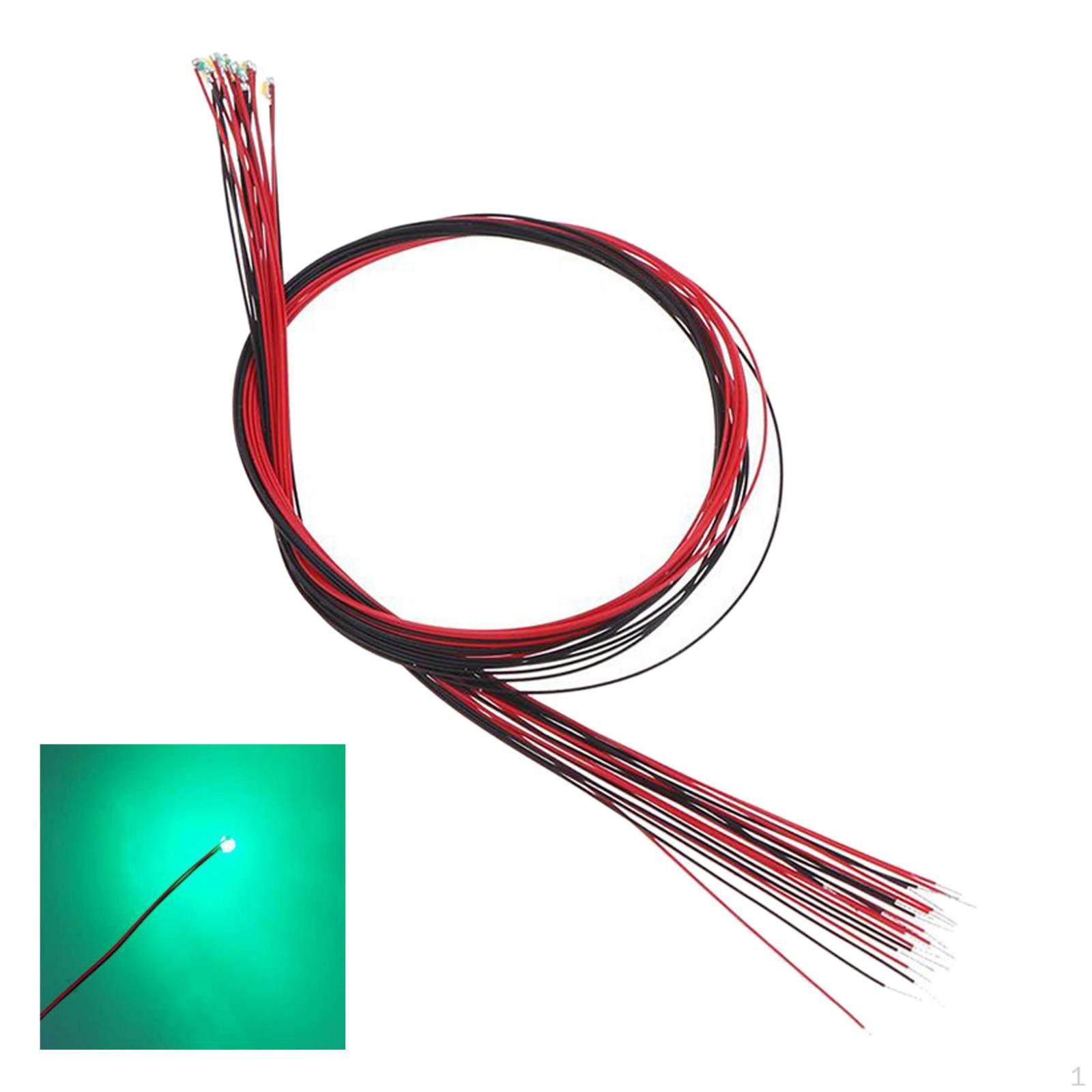 

20 штук газонная лампа, светодиодная лампа модель сцены игрушка, свет песок стол сцена трава для железной дороги зелёный