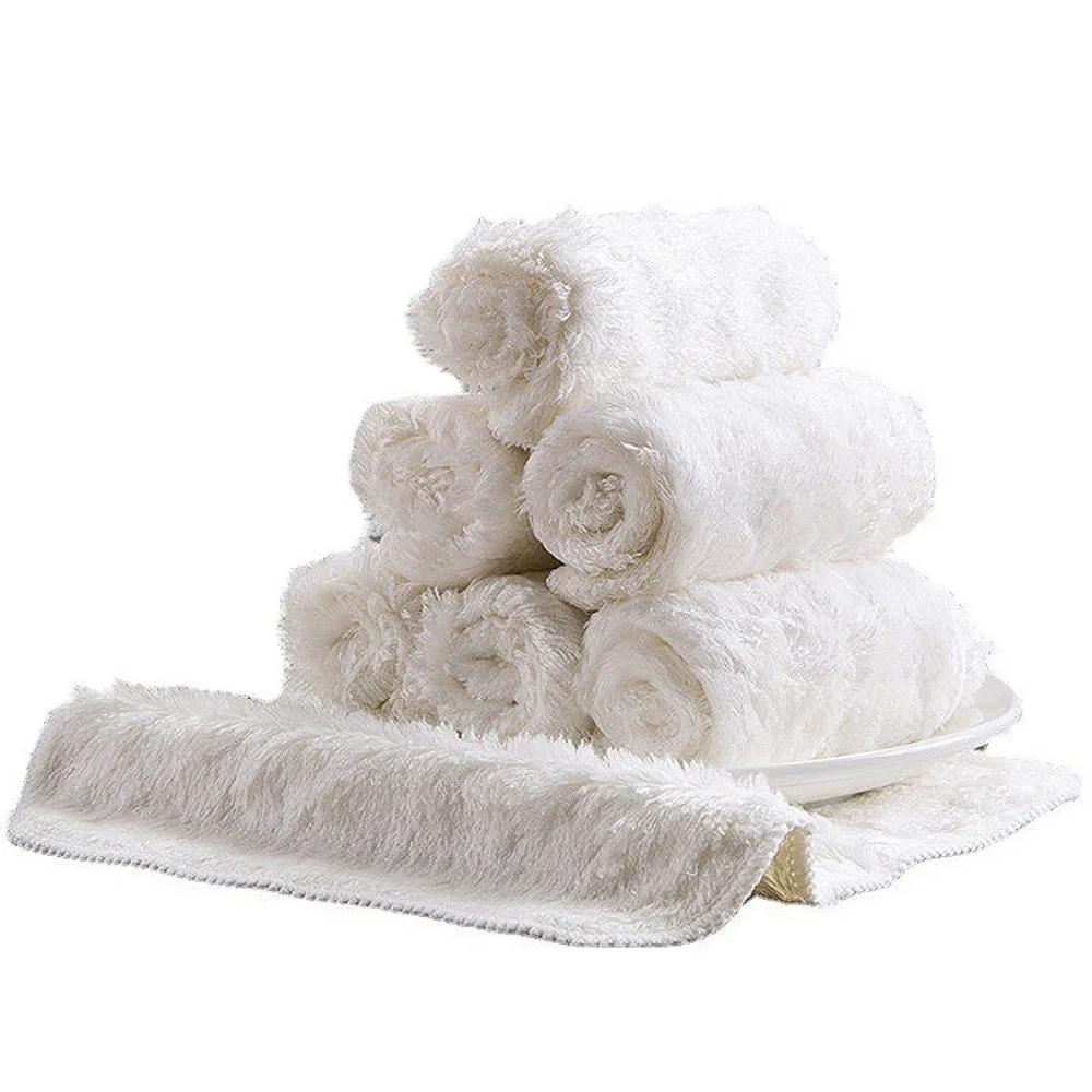 Non-hair-removing Dishcloth Kitchen Cleaning Cloth Absorbent Wipe Table Double-sided Thickened Dish Towel