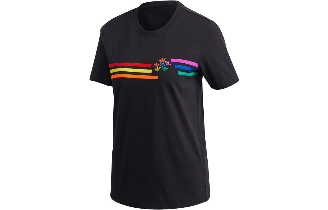 

Adidas T Shirts Women s Black Crew Neck Moderate Straight Fit GJ6571 36