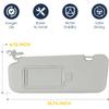 Left Driver Side Sun Visor Without Light Fit For Hyundai Elantra 2017 2018  , Replaces For 85210F2100TTX Gray