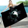 Chinese Tai Chi Bagua Yin Yang Anime Beach Swimming Towel Soft Absorbent Washcloth Children's Gifts for Kids Travel Camping Gym