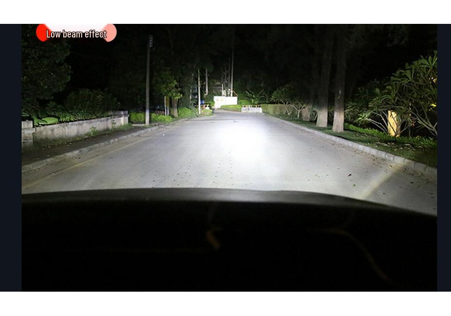 Popular Plug-in Bi-LED P10 Projector Lens Motorcycle H4 Mini Headlight with Devil Eye