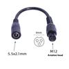 Professional 5.5x2.1mm Female Connectors Adapter Cable Extender Wire Converting to 5525/8016/C13/XLR/M16/12 Output