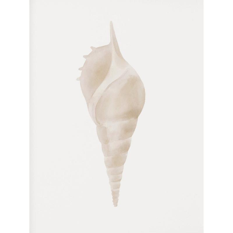 Beach Crab Conch Coral Starfish Shell Sand Watercolor Poster Canvas Printing Coastal Wall Art Picture for Living Room Home Decor