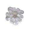 Nuova Brooch Camelia alla Moda da Donna Eleganti Spille Fiore Perla Moda Femminile Festa Cappotto Vestito Sciarpa Accessori Gioielli Regali