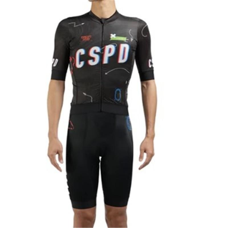 CSPD Outdoor Riding Suit Road Mountain Biking Short-sleeved Suspenders