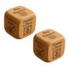 1/2/3/5/6/8Pcs Wooden Quilter Dice with 6 Engraved Quilting Tasks Solid Wood Quilting Embroidery Knitting Projects Baking Drinking Decision Dice Tools