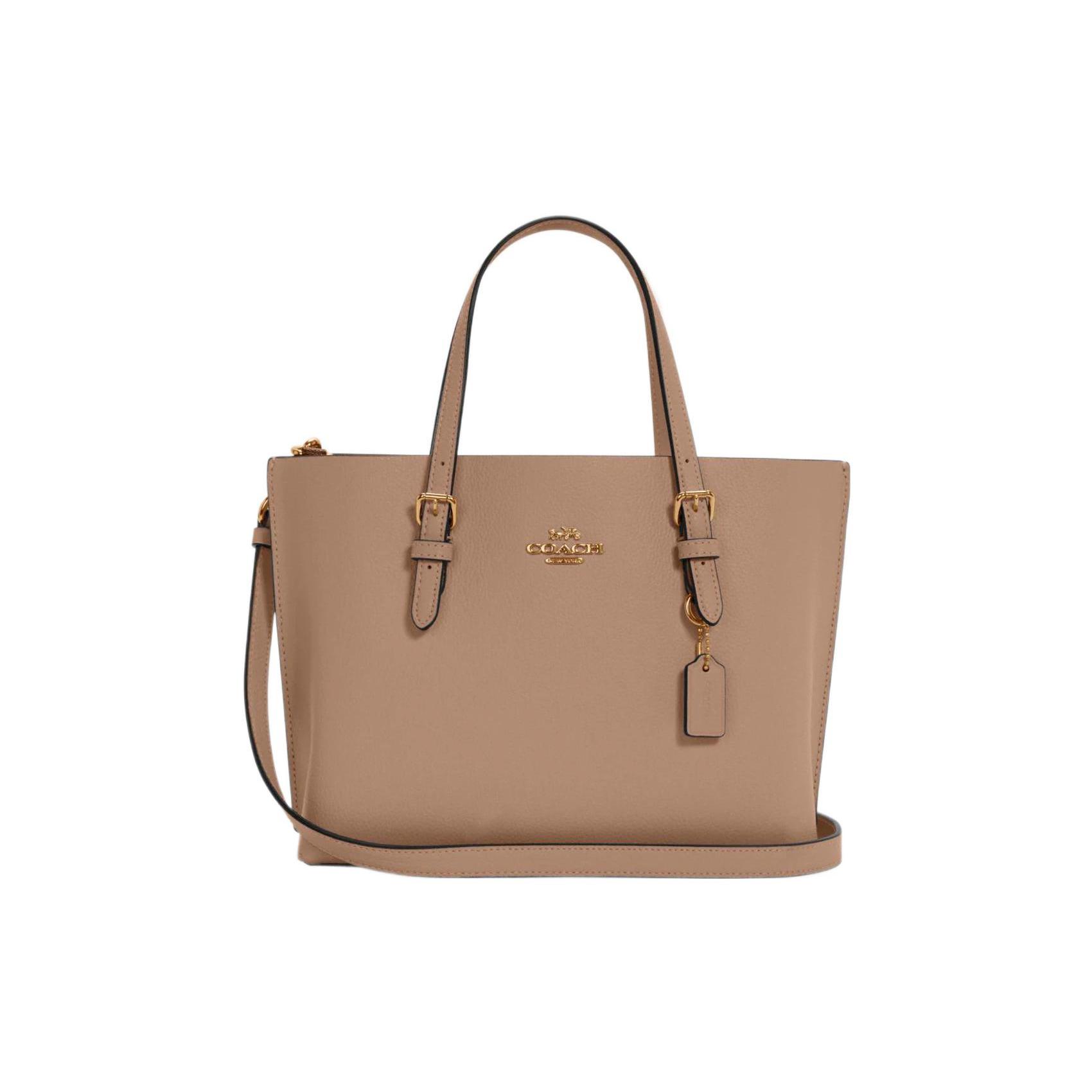 

Новая женская сумка COACH Mollie из зернистой кожи, сумка на плечо, сумка кроссбоди среднего размера, цвет тауп C4084-IMRF6 24.9*12.4*19.1CM