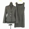 LAURA ASHLEY/Set Up Jacket & Knee-Length Dress/Women’s S/7/Dark Brown/Check/