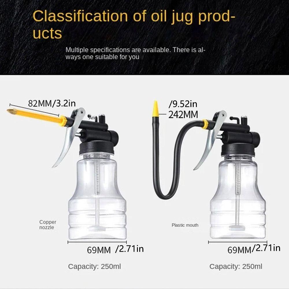 With Oil Spray Hose Oiler Pump High Pressure Car Oil Pot Bottle Portable Oil Can Oil Tank