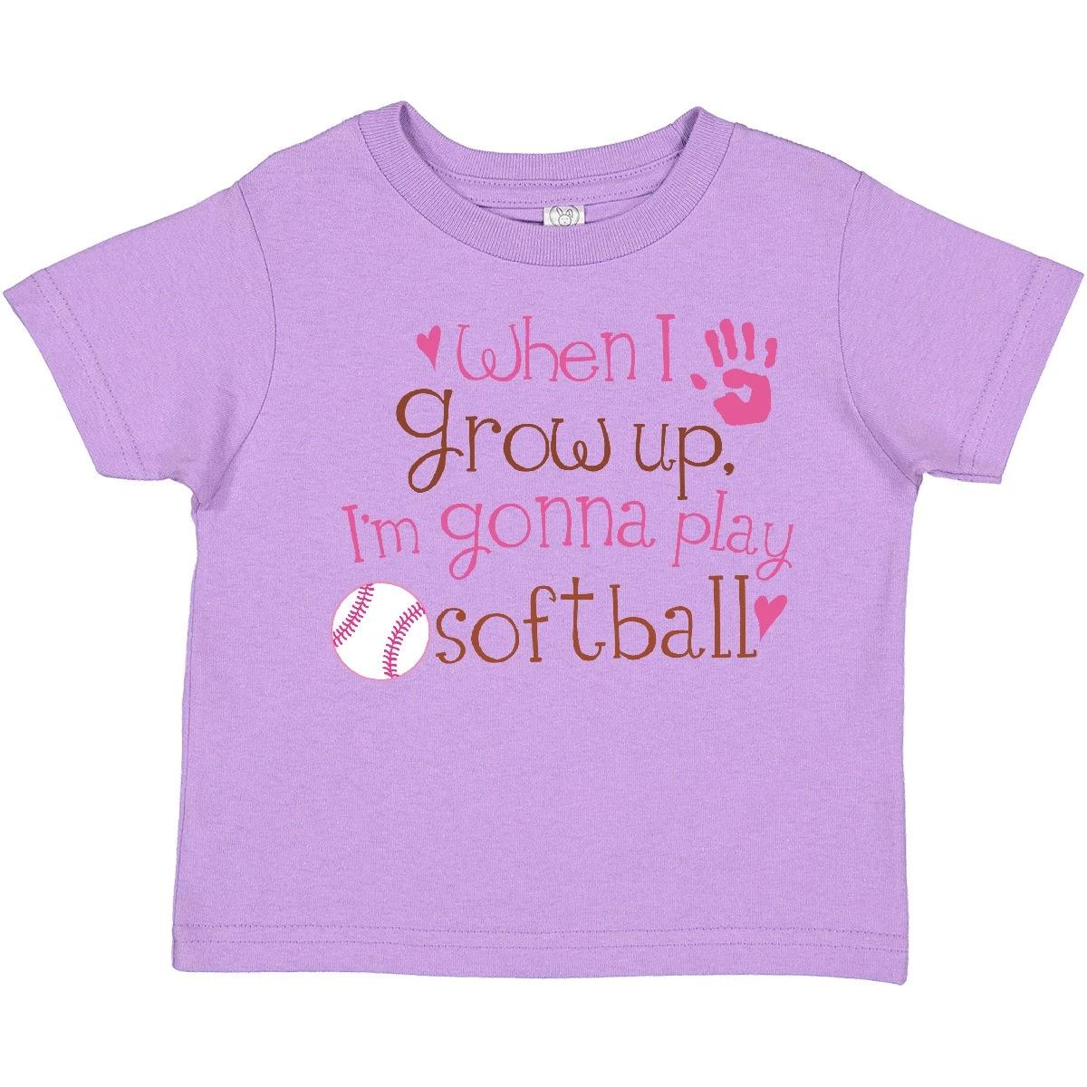 

Inktastic Future Softball Player Girls Toddler kids boys T-Shirt Cute Kids Sports Athletic 150