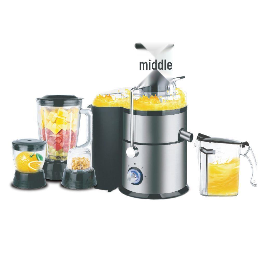 4-in-1 Multifunctional Juicer & Grinder: European Standard, Pulp-Free Food Processor