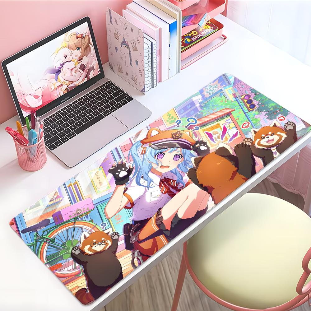 Soft Emotional Anime Kkanon Mouse Pad Large Thick Desk Pad Stitched Edges Gaming Mouse Mat For Pc