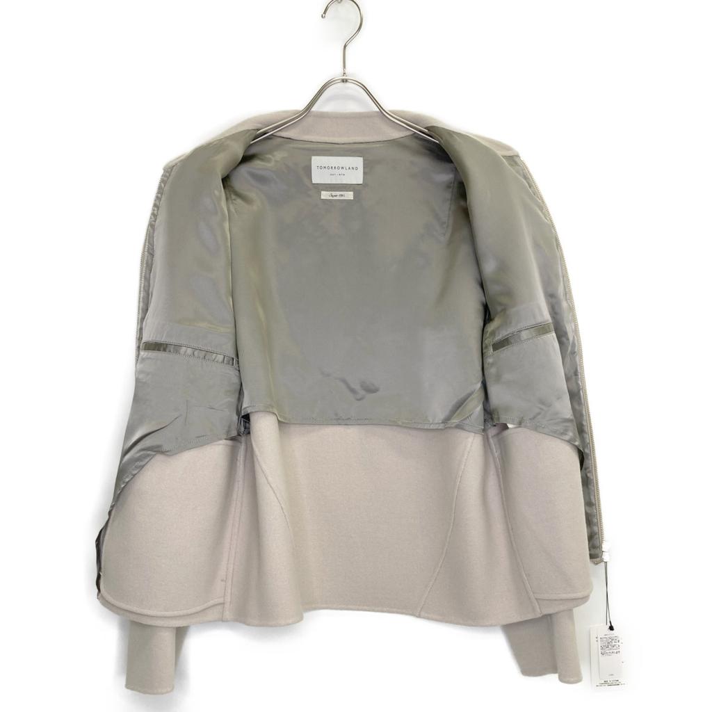 TOMORROWLAND Light beige Super170's wool melton short blouson Jacket 13 greigeUsed