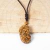 Golden Tiger Eye Pi Xiu Pendant - Unisex Yellow Tiger Eye Necklace Accessory