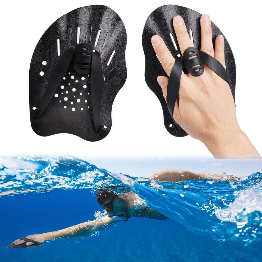 Aquatic Gloves Webbed Swimming Training Hand Paddles Water Swim Training Paddle