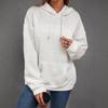 Damen Übergröße Herbst/Winter Casual 3D Buchstaben Jacquard Rundhals Pullover Sweatshirt