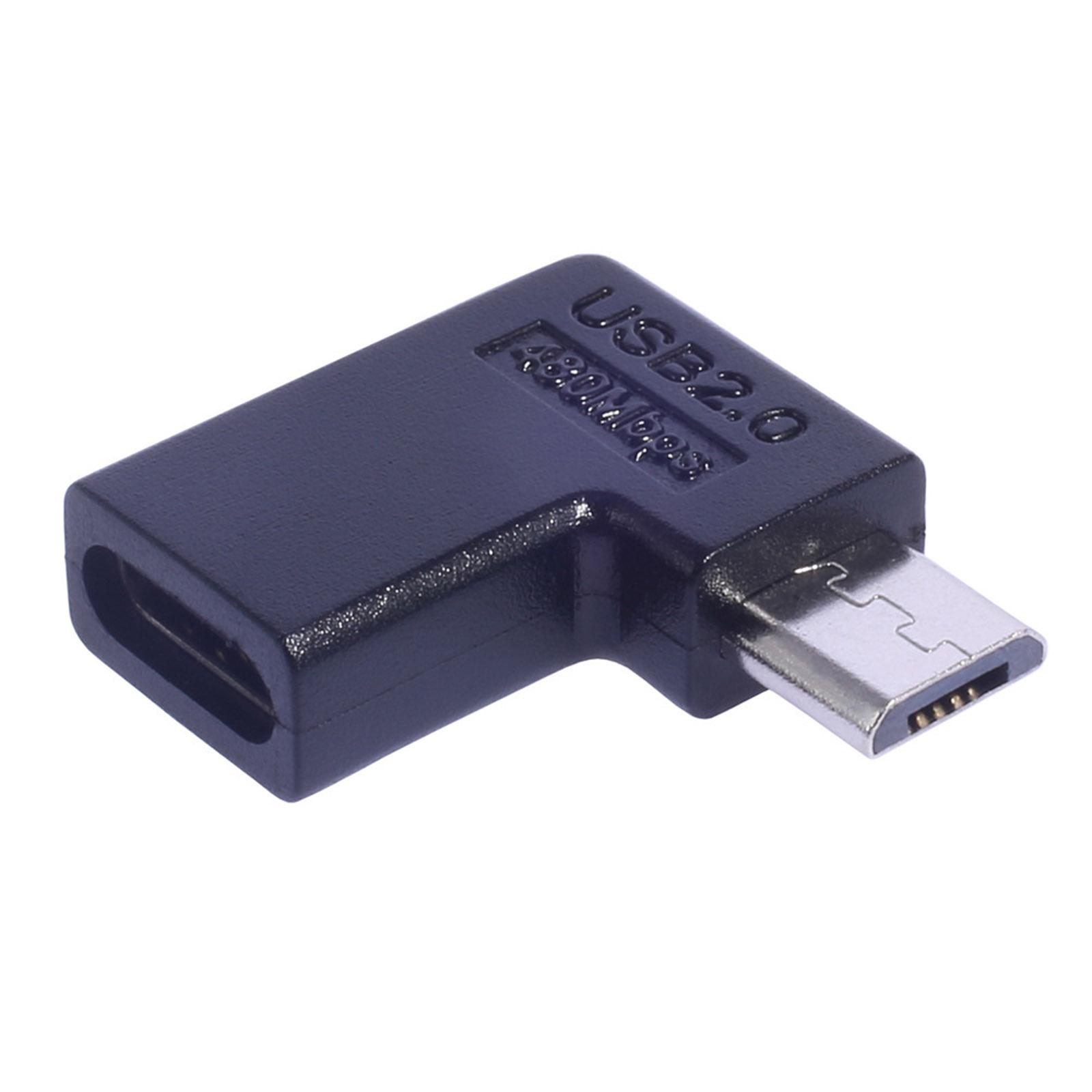

Угловой адаптер USB - UsbC TypeC, 90-градусные разъемы-конверторы USB - TypeC right