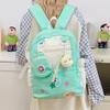 The New Schoolbag Is High-value, Fresh and Sweet Backpack, Light for Junior High School Students, and Large-capacity Backpack for Spring Outing.