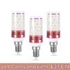 Led kukuřičná žárovka tříbarevná světlo E27 E14 malý šroub 12W 14W 16W 18W kukuřičná svíčková žárovka Domácí lustr