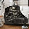 Piraten Totenkopf Aufdruck Decke Flanelldecke Leicht Weich Bequem Sofa Bettdecke Decke