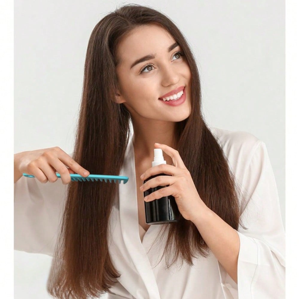 1pcs Thick Handle Large Toothed Flat Comb, Wide Toothed Large Knife Comb, Women'S Long Hair Shunting Tool, Household Hairdressing Special Comb