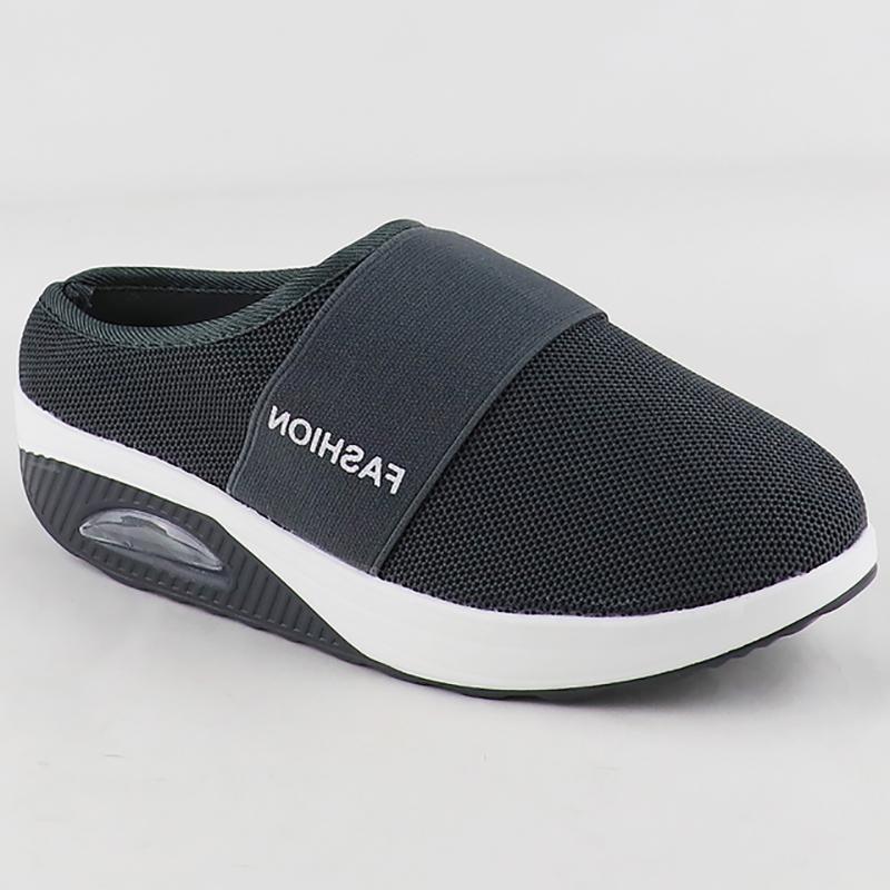 Cushion Slip-On Women Walking Shoes Orthopedic Diabetic Ladies Platform Mules Mesh Lightweight Slippers Wedge Female Sneaker