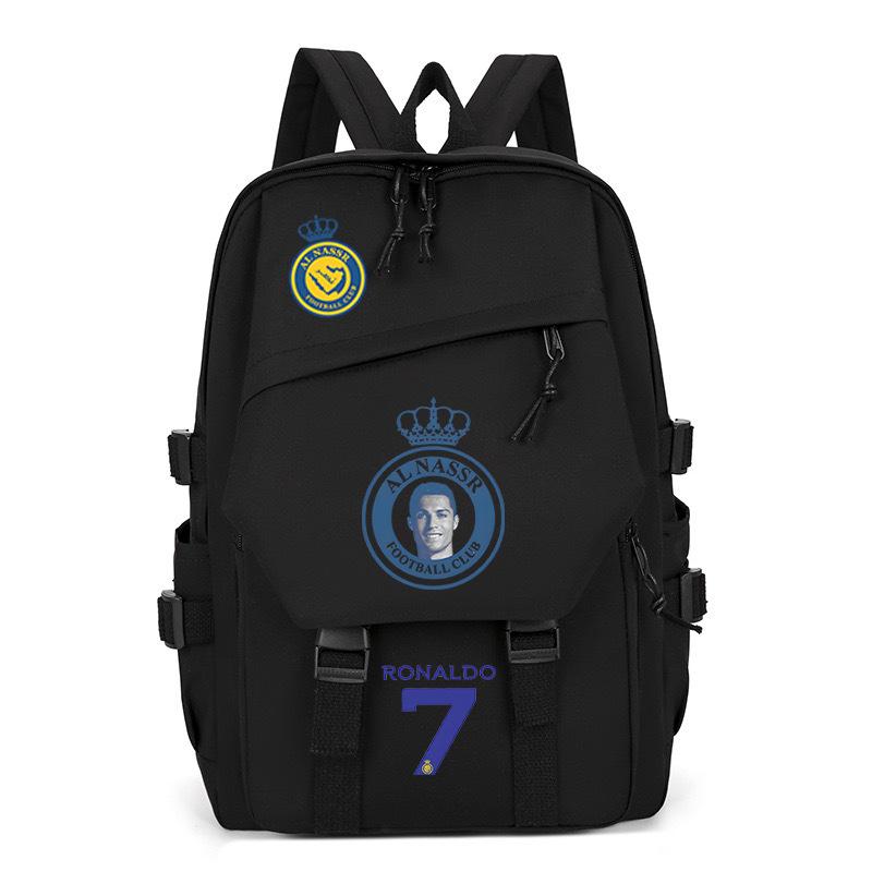 Football Player C Luo Peripheral Printing Trend Schoolbag Junior High School High School Students Large Capacity Spine Backpack