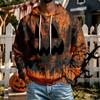 Men's Halloween Hoodie with Pocket, Casual Comfortable Pullover Sweatshirt for Everyday Wear