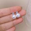 2025 Royal Consort Style Freshwater Pearl Stud Earrings – New Light Luxury High-End Design