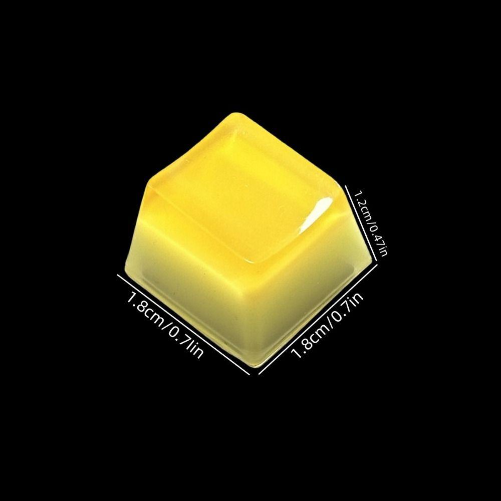 Cross Shaft Jelly Pudding Keycap Personalized DIY Keycap  Mechanical Keyboard