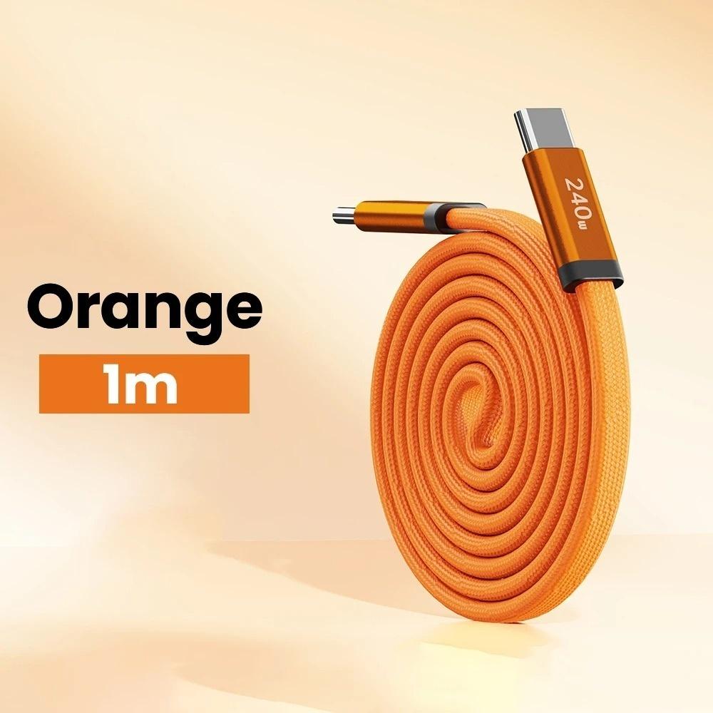 240W Magnetisches Typ-C zu Typ-C Schnellladekabel Hochgeschwindigkeits-Datenkabel Universelle Ladeleitung für Samsung iPhone 17 16 Xiaomi