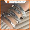 100% Solid 925 Sterling Silver Metal Bracelet for Women Vintage Handmade Simple Retro Knots Ball Bracelet Birthday Gift Party