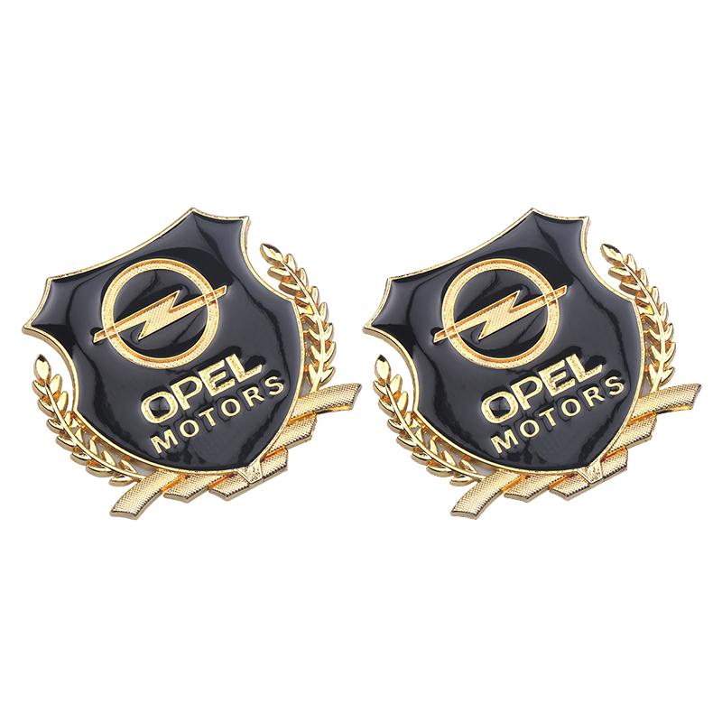 New Car Styling 3D Metal Chrome Zinc Alloy Emblem Car Body Sticker Decal For Opel Astra Mokka Zafira Vectra OPC Insignia Corsa