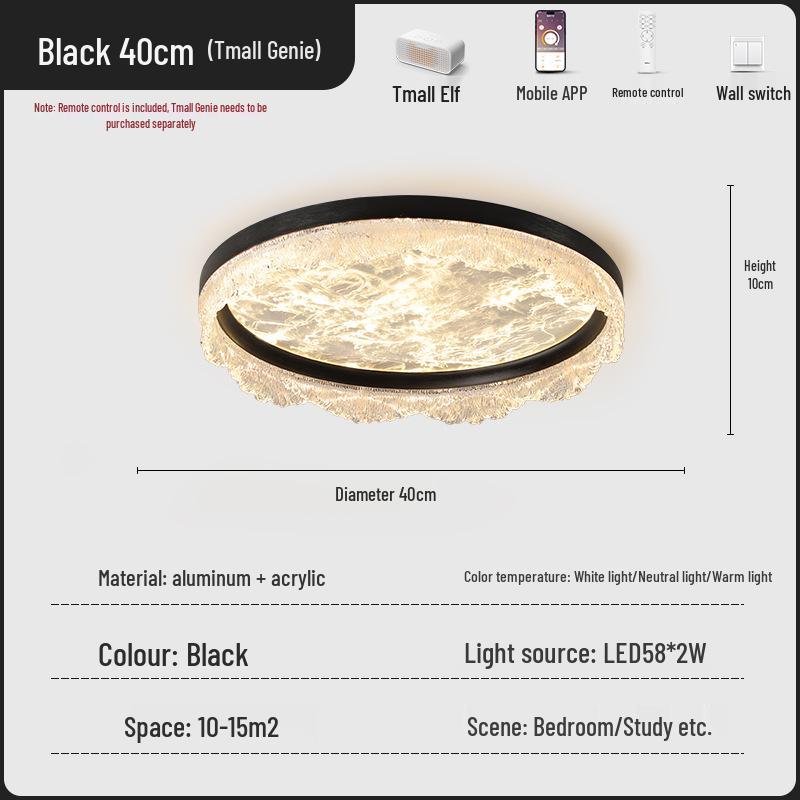 Xieduo 2025 Italian Light Luxury Ceiling Light for Eye Protection in Young Adult Bedrooms