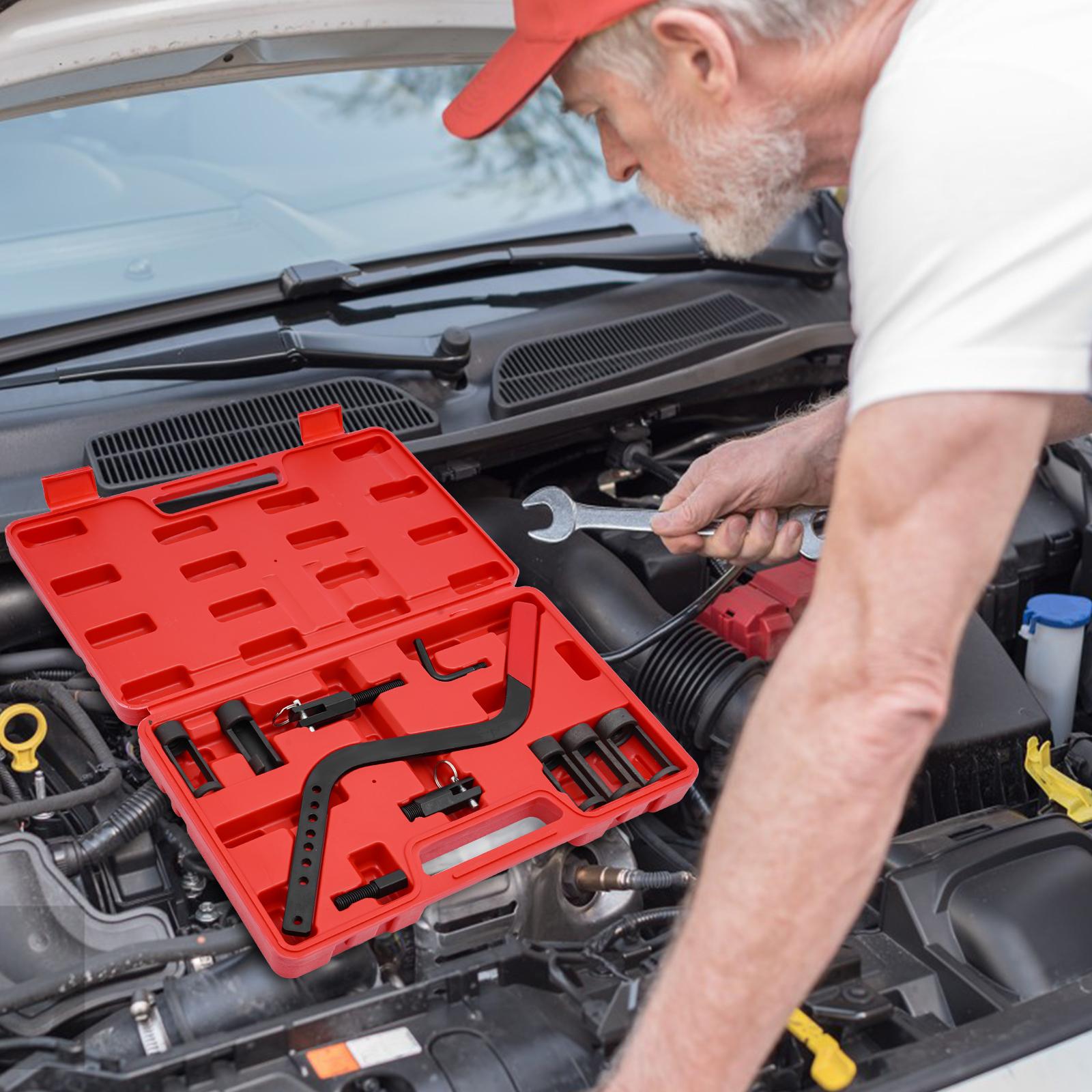 

Universal Valve Spring Compressor Tool Kit - No-Dismantle Valve Spring Remover & Installer - Professional Automotive Repair Tool чёрный