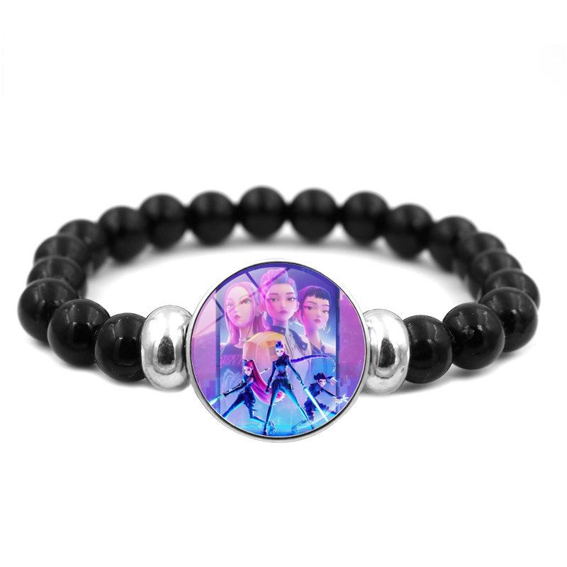 

Anime Kpop Demon Hunters Bracelets Girls Fashion Beaded Bracelet Cute Cartoon Figure Jewelry Accessories Christmas Gift hei 1