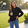 Women's Casual Long Sleeve Hoodie with Drawstring
