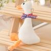 Creative 20cm Fluffy Goose Pendant White Backpack Decoration Goose Keychain Key Chain